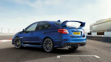 Subaru celebrates final WRX STI rear quarter