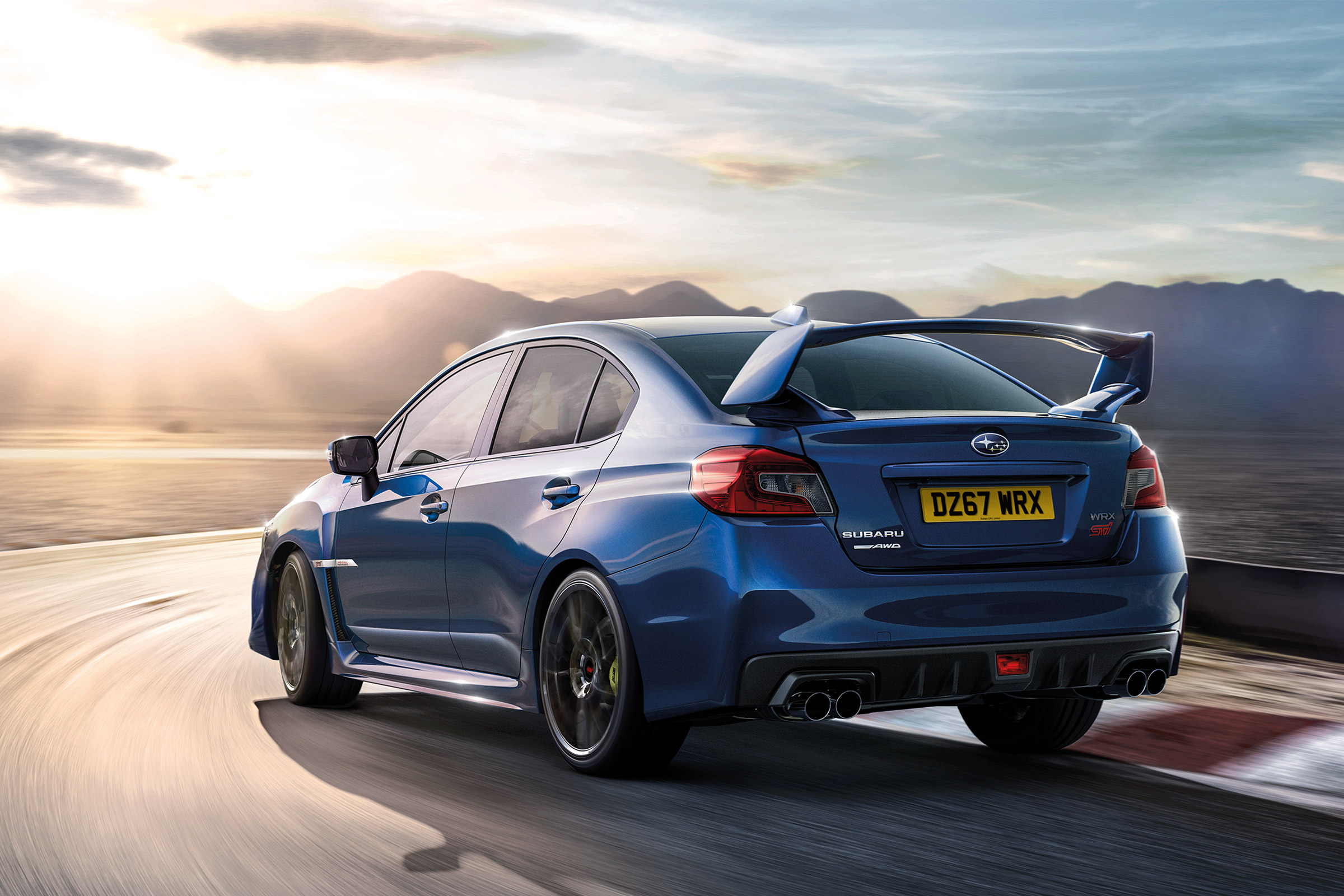 Subaru celebrates final WRX STI rear