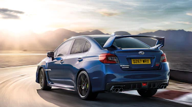 Subaru celebrates final WRX STI rear