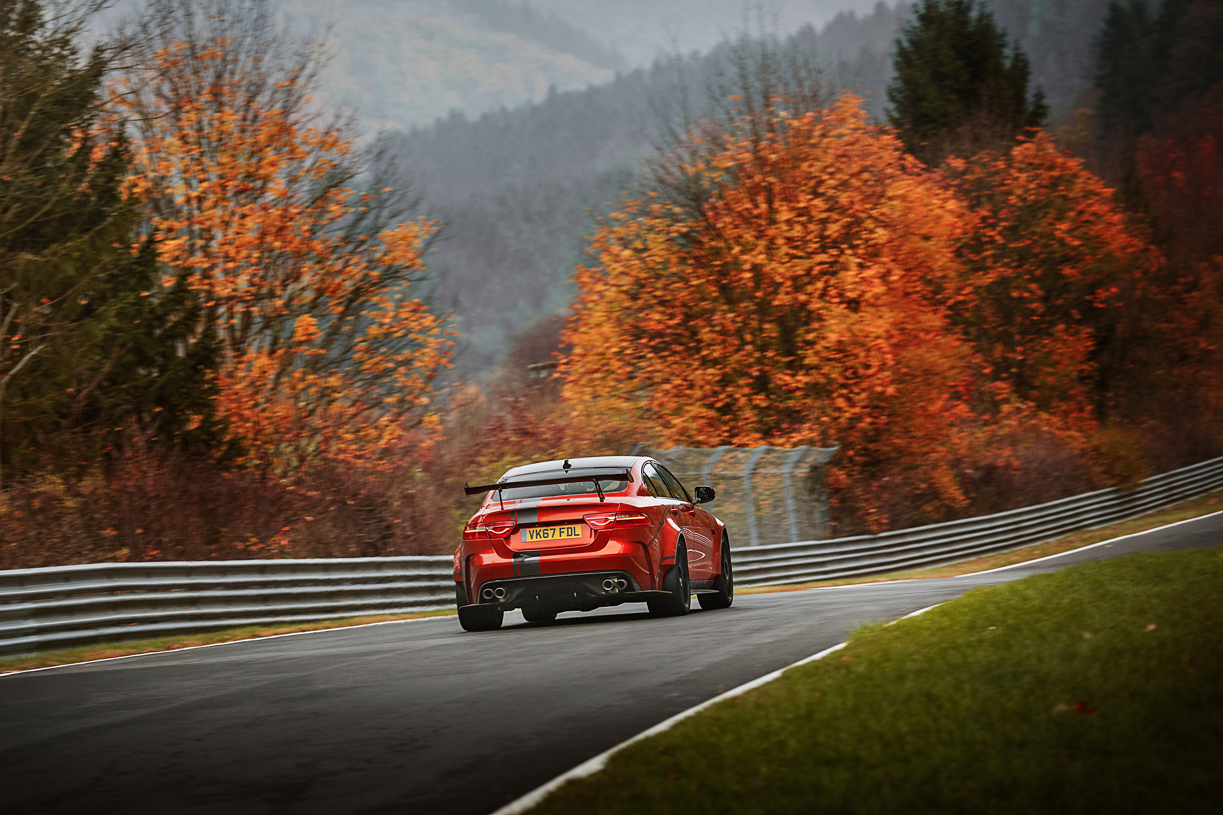 Jaguar XE SV Project 8 at the Nurburgring – rear