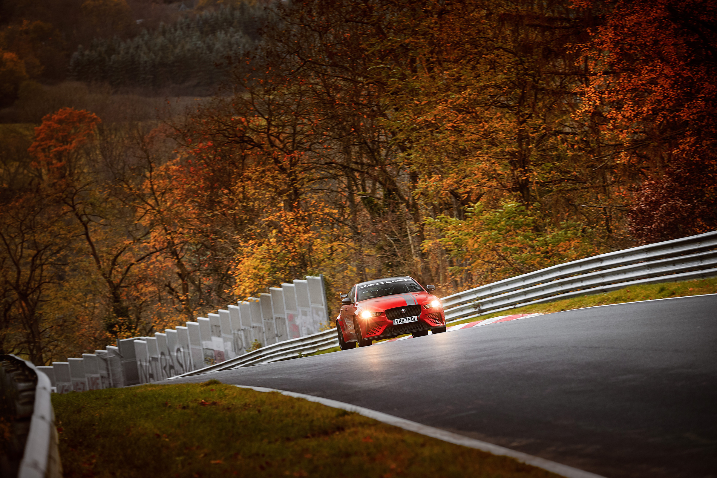 Jaguar XE SV Project 8 at the Nurburgring – front