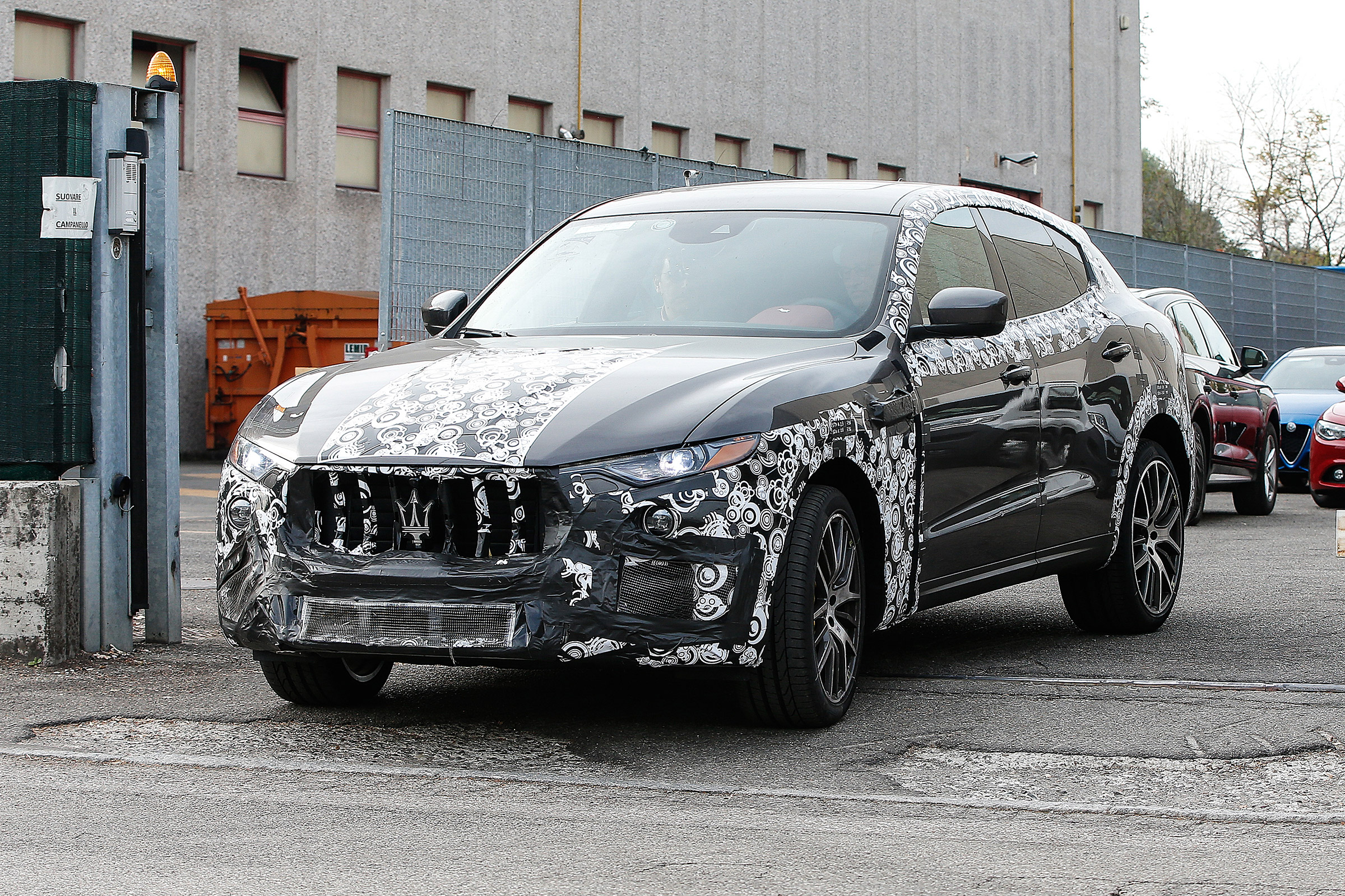 Maserati Levante spied - front