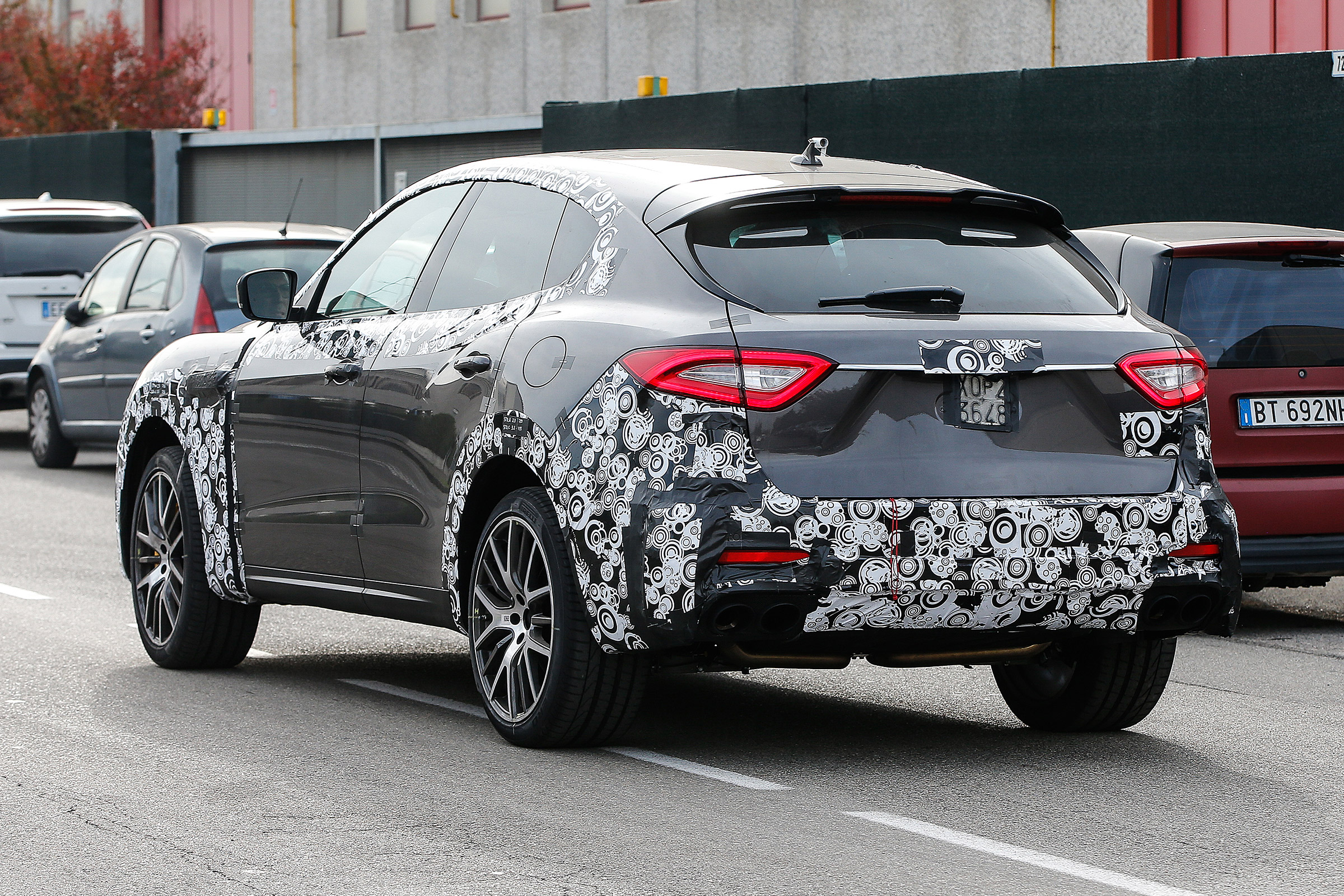 Maserati Levante spied - rear