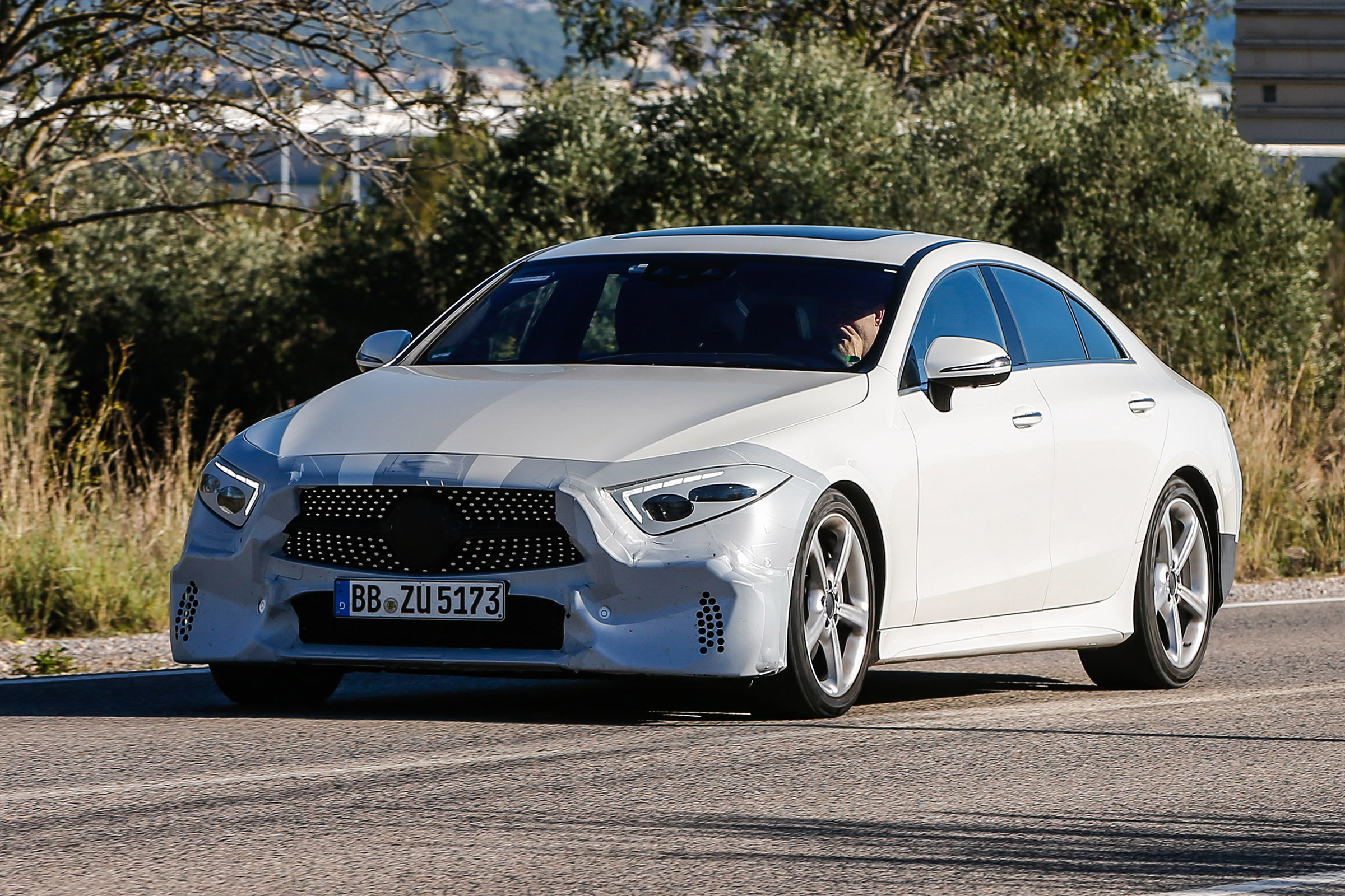 Mercedes-Benz CLS spy - front