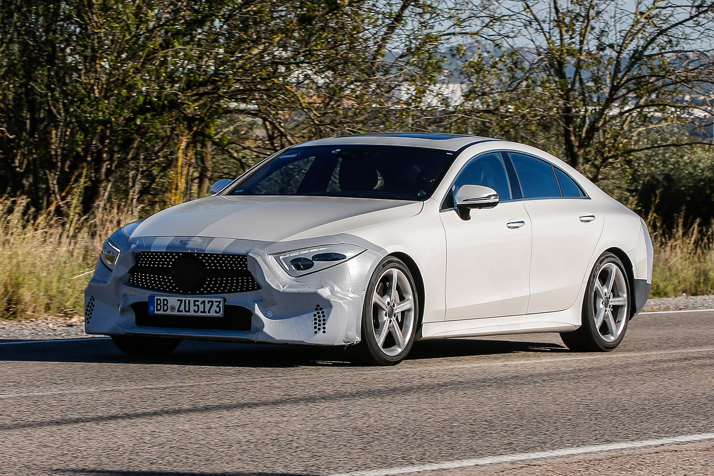 Mercedes-Benz CLS spy - front quarter