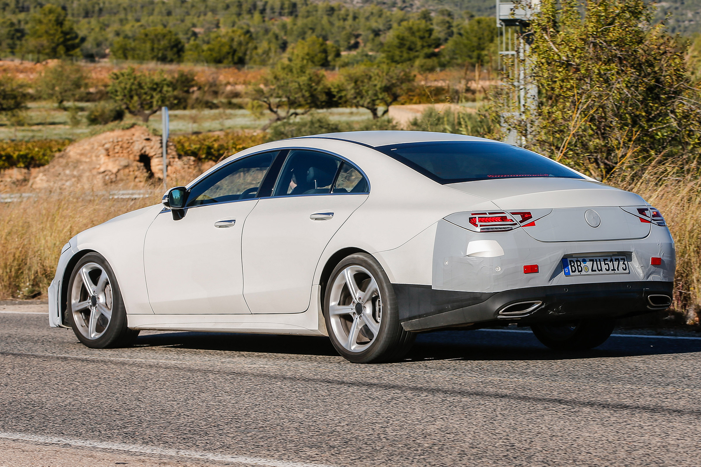 Mercedes-Benz CLS spy - rear quarter