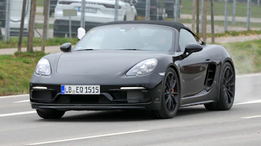 Porsche 718 Boxster Spyder Spies – front