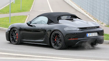 Porsche 718 Boxster Spyder Spies – rear quarter