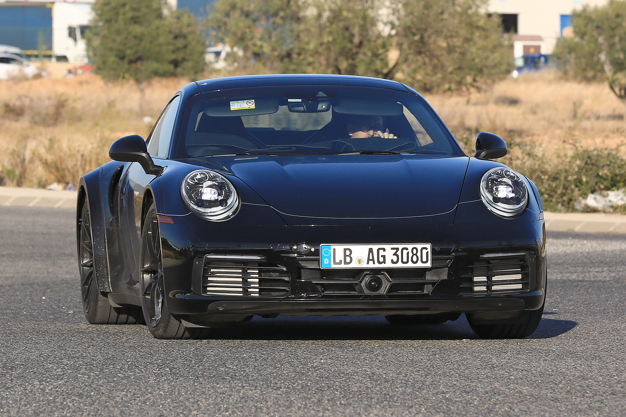 Porsche 911 Turbo spy 2017 - front