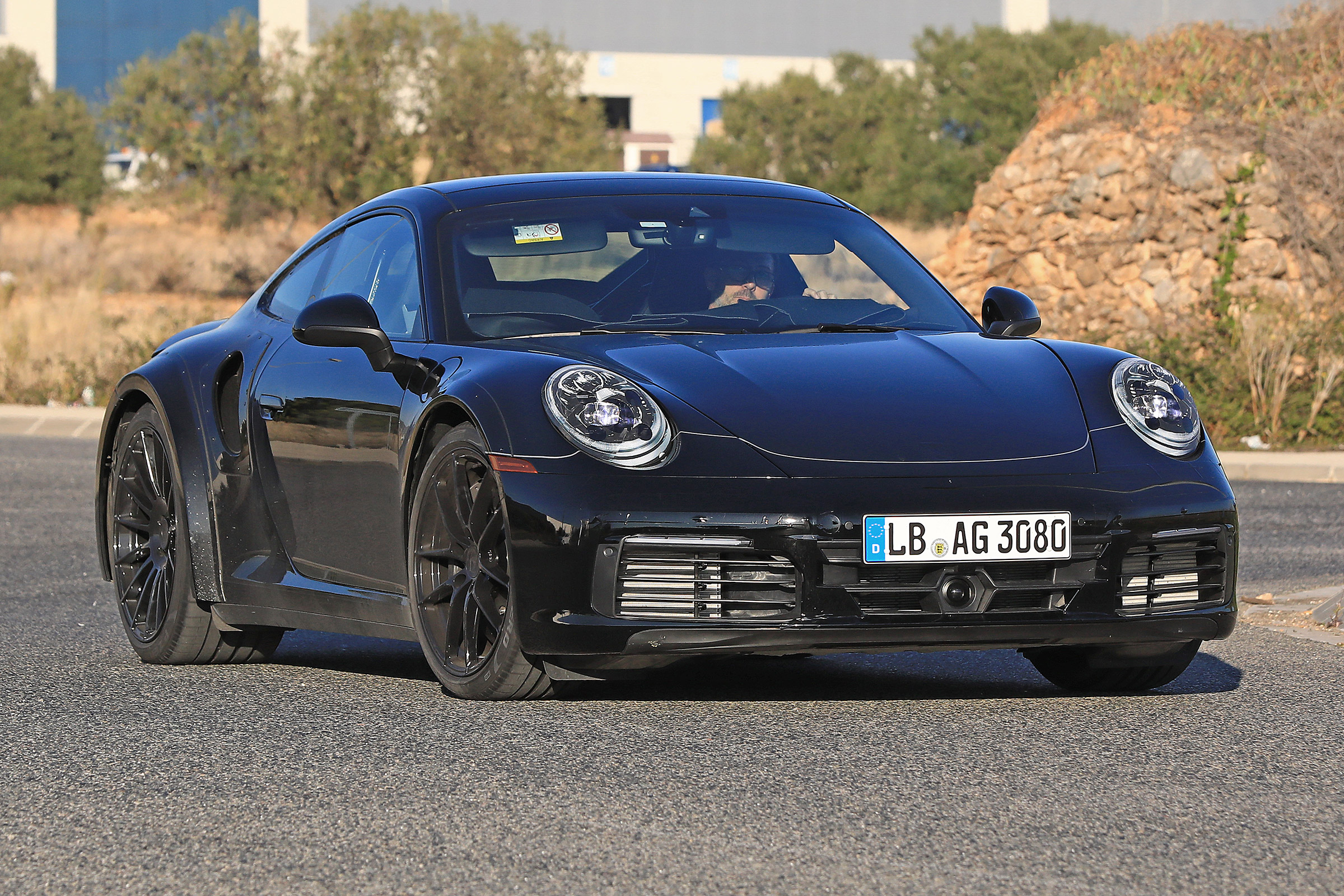 Porsche 911 Turbo spy 2017 - front
