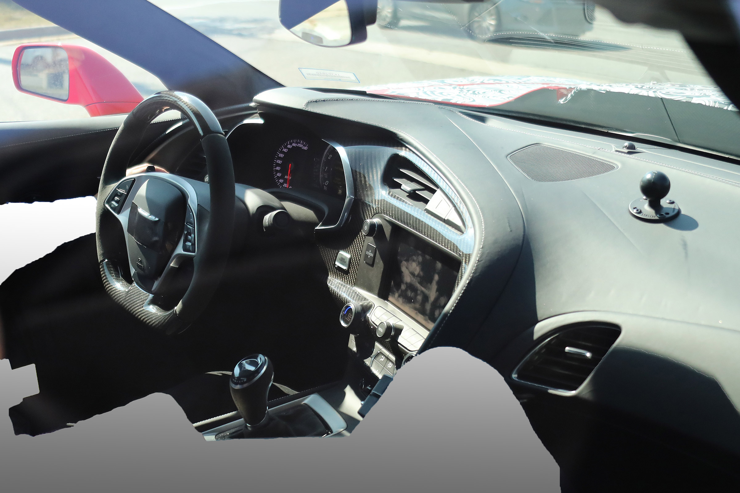 Chevrolet Corvette ZR1 spied - dash