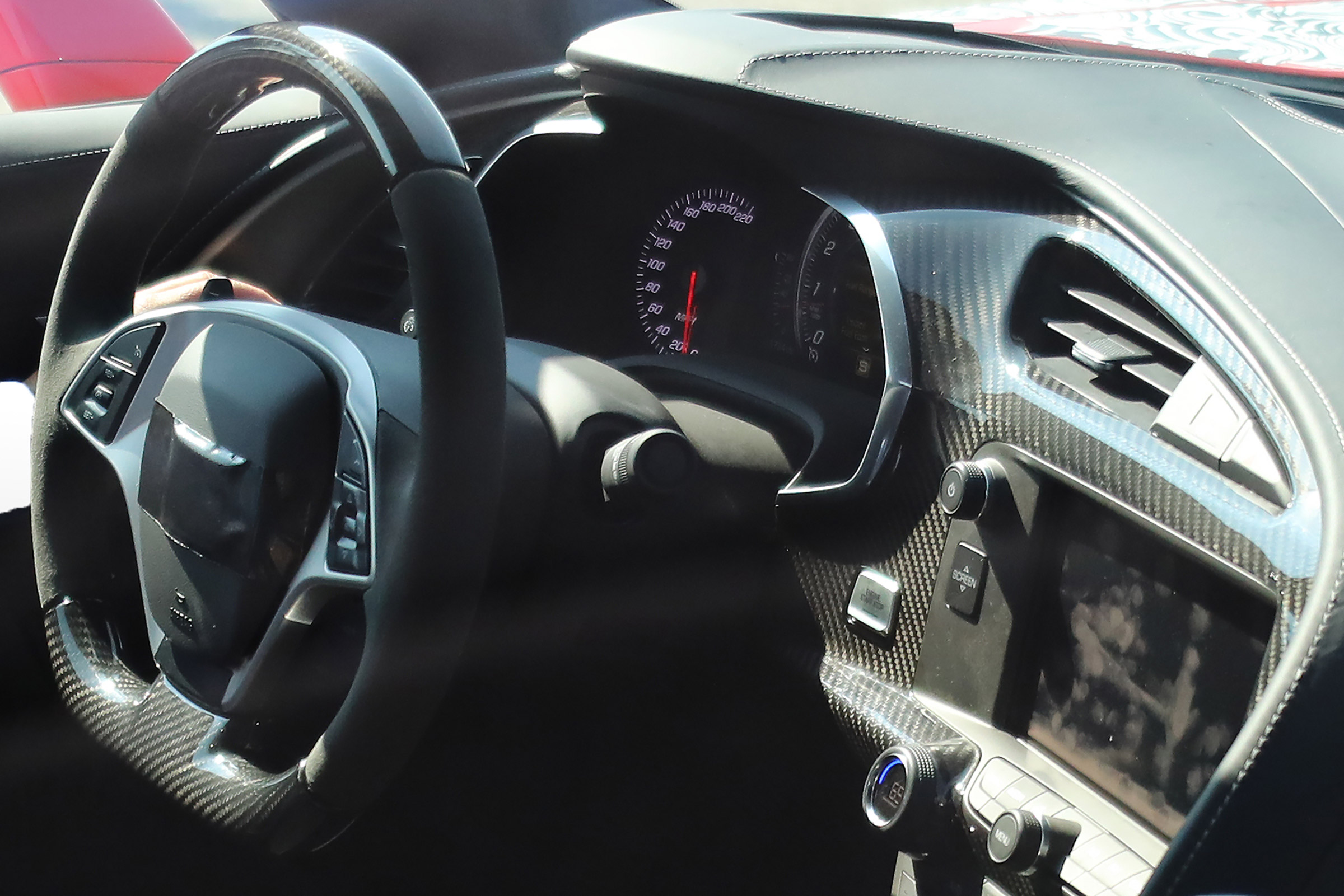 Chevrolet Corvette ZR1 spied - interior