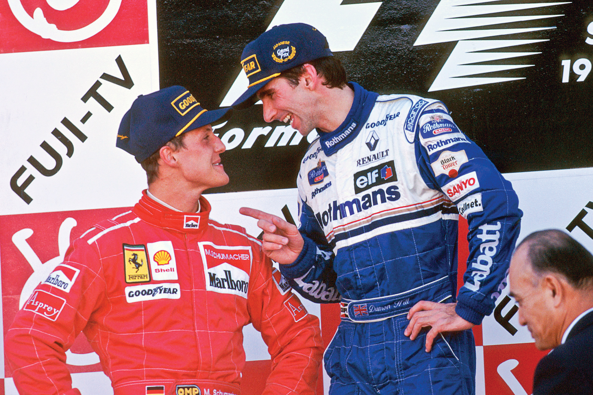 Damon Hill and Michael Schumacher 
