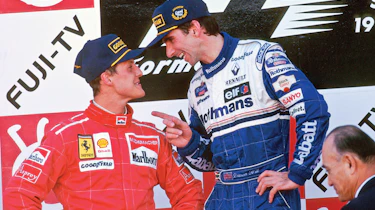 Damon Hill and Michael Schumacher