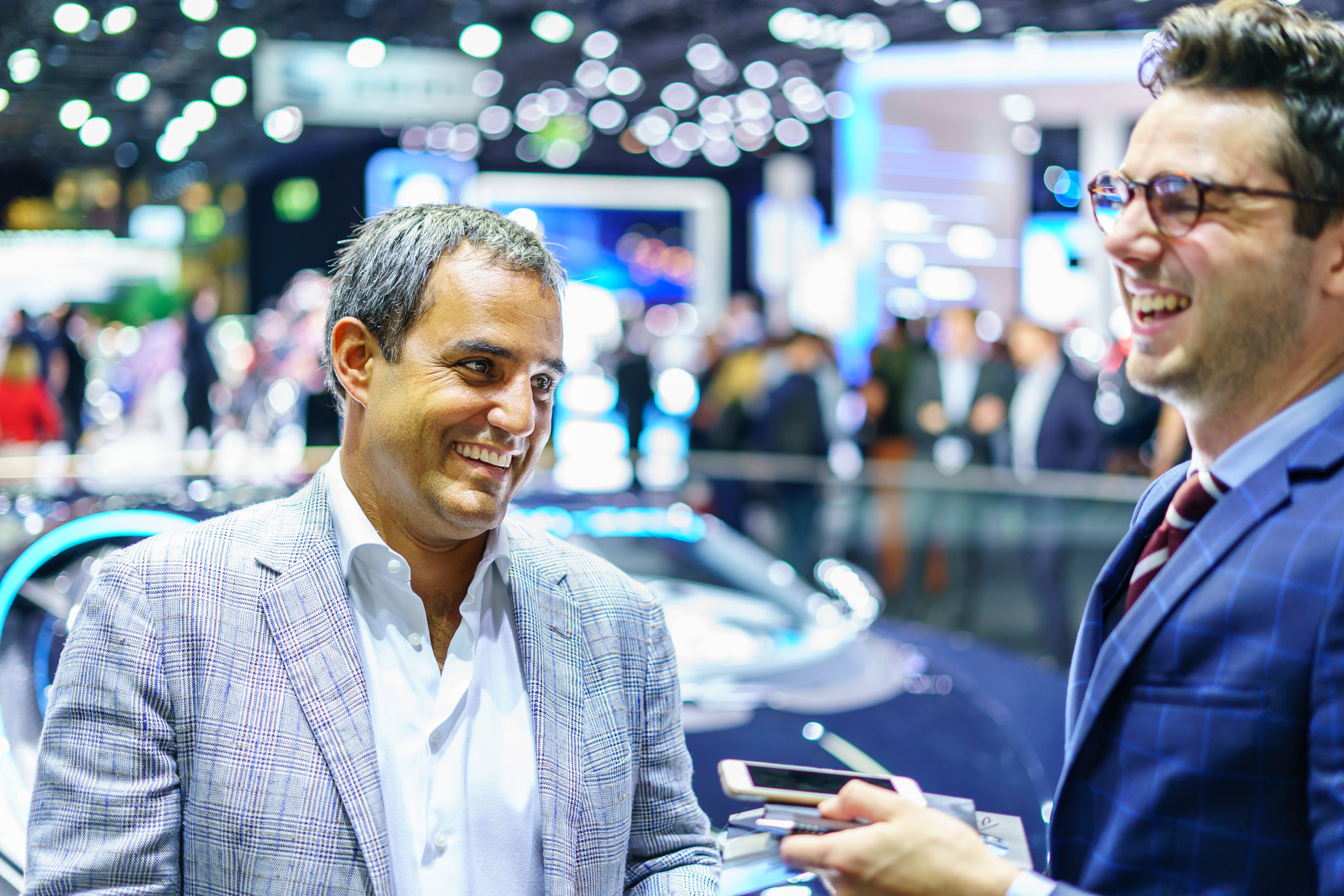 Juan Pablo Montoya (left)