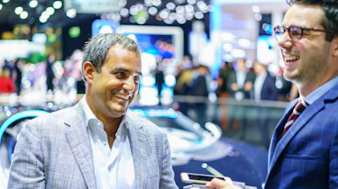 Juan Pablo Montoya (left)