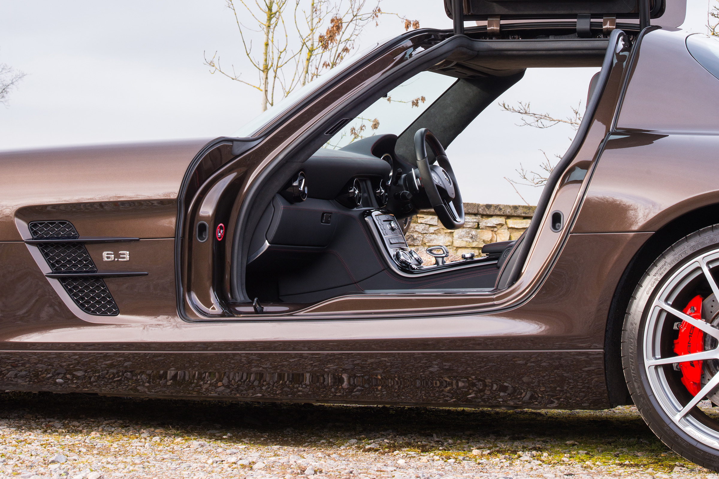 Mercedes-Benz SLS AMG – side (doors up)
