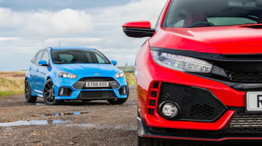 Ford Focus RS and Honda Civic Type R