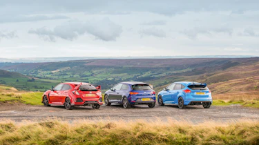 Honda Civic Type R, Ford Focus RS, SEAT Leon Cupra 300 - rear