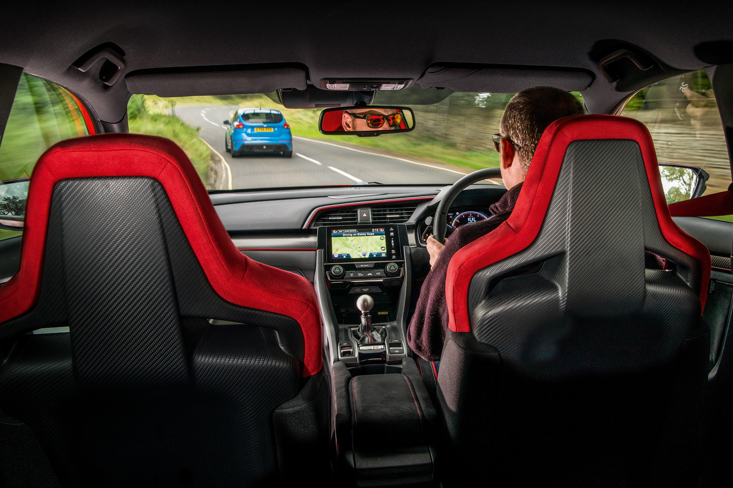 Honda Civic Type R - over-shoulder shot