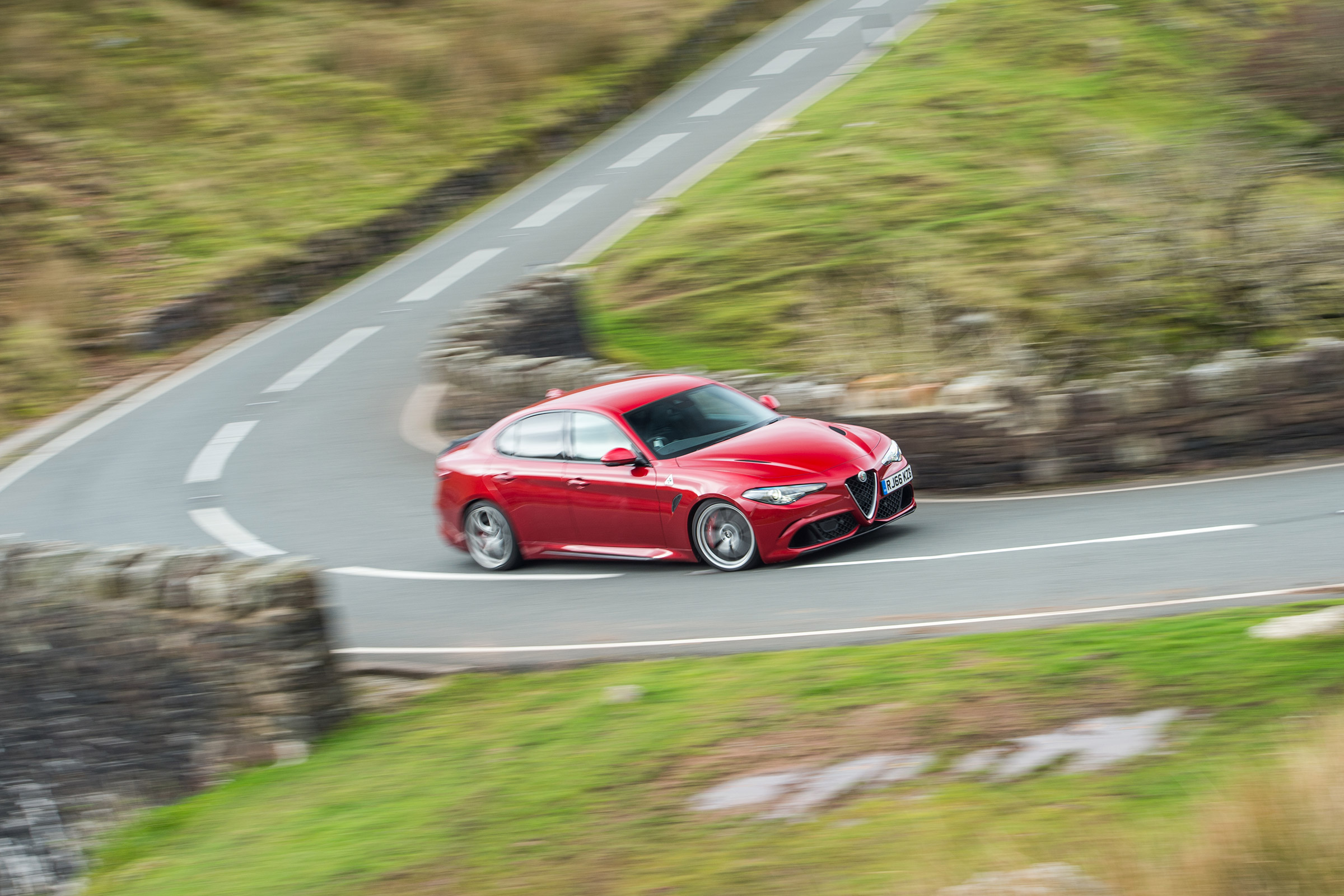eCoty Alfa Romeo Giulia QV - front driving