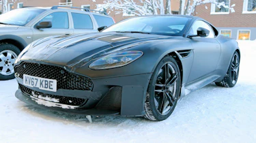 Aston Vanquish winter spy - front quarter