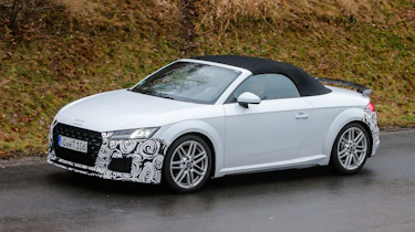 Audi TT spy - roadster side