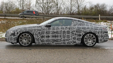 BMW 8-series spy - side