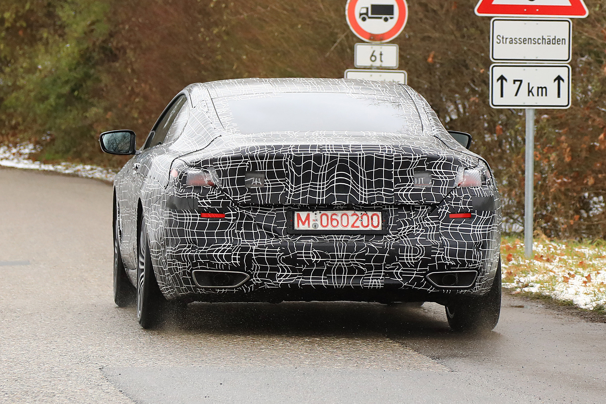 BMW 8-series spy - rear