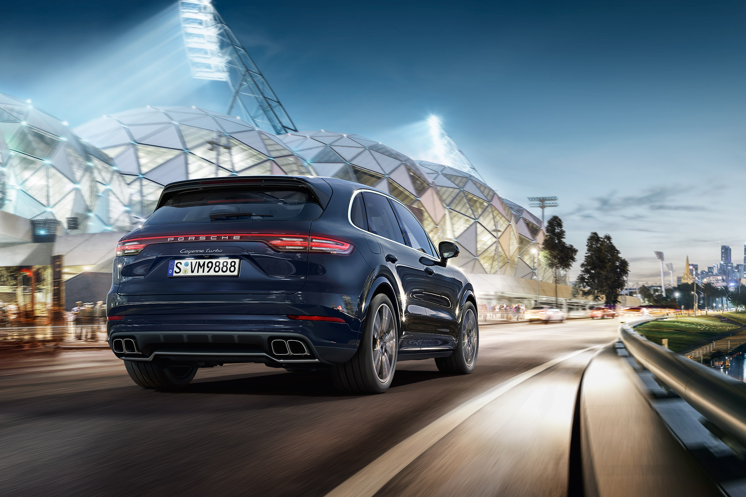 Porsche Cayenne Turbo – rear quarter