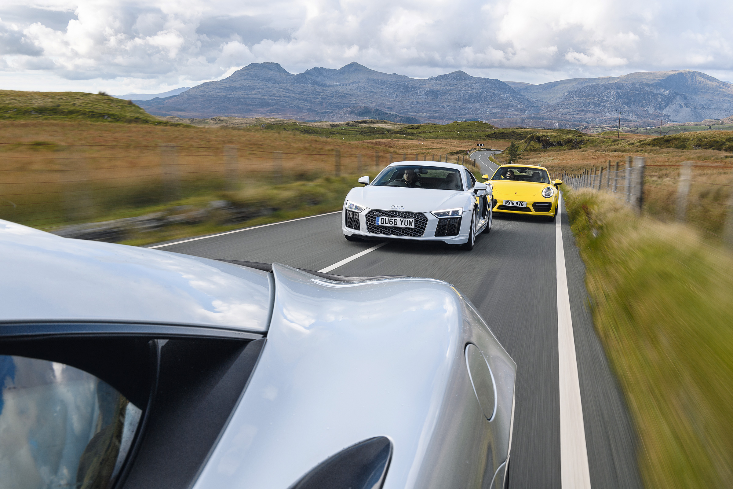 McLaren 540C, Porsche 911 Turbo, Audi R8