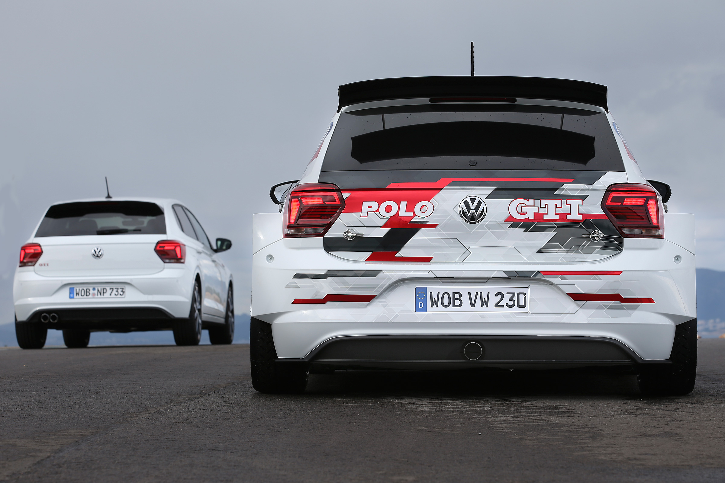 VW Polo GTI R5 and VW Polo GTI – rear