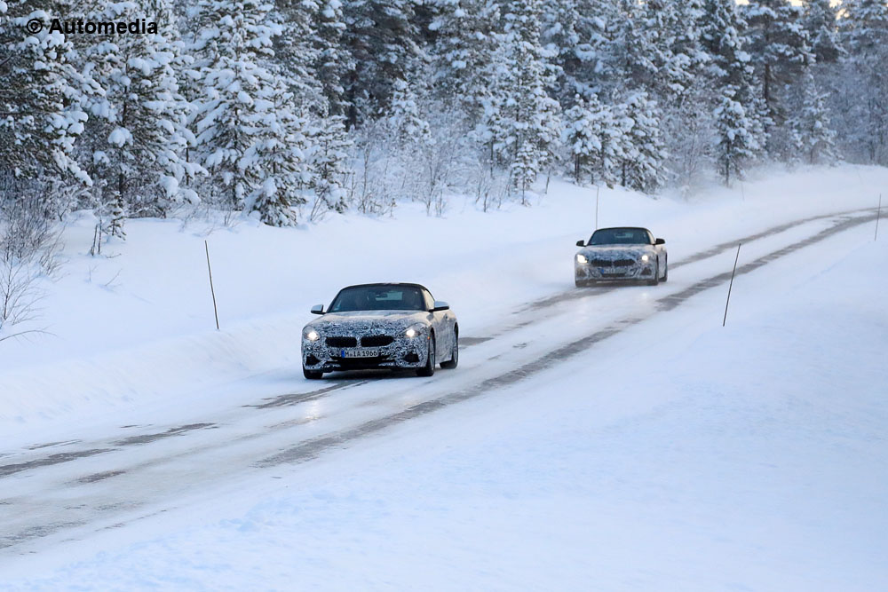 BMW Z4 mule - road