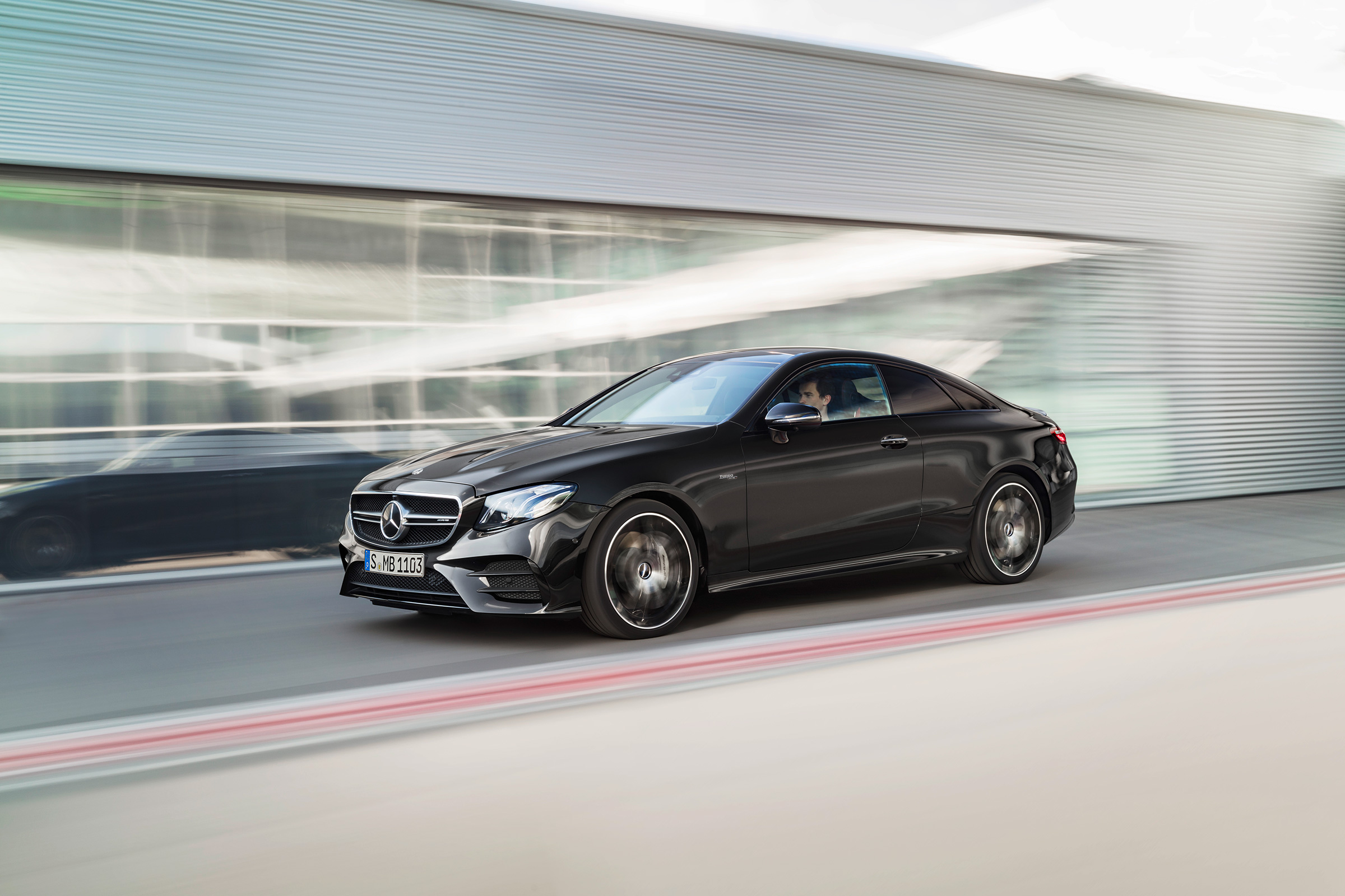 Mercedes-AMG E53 coupe – front quarter