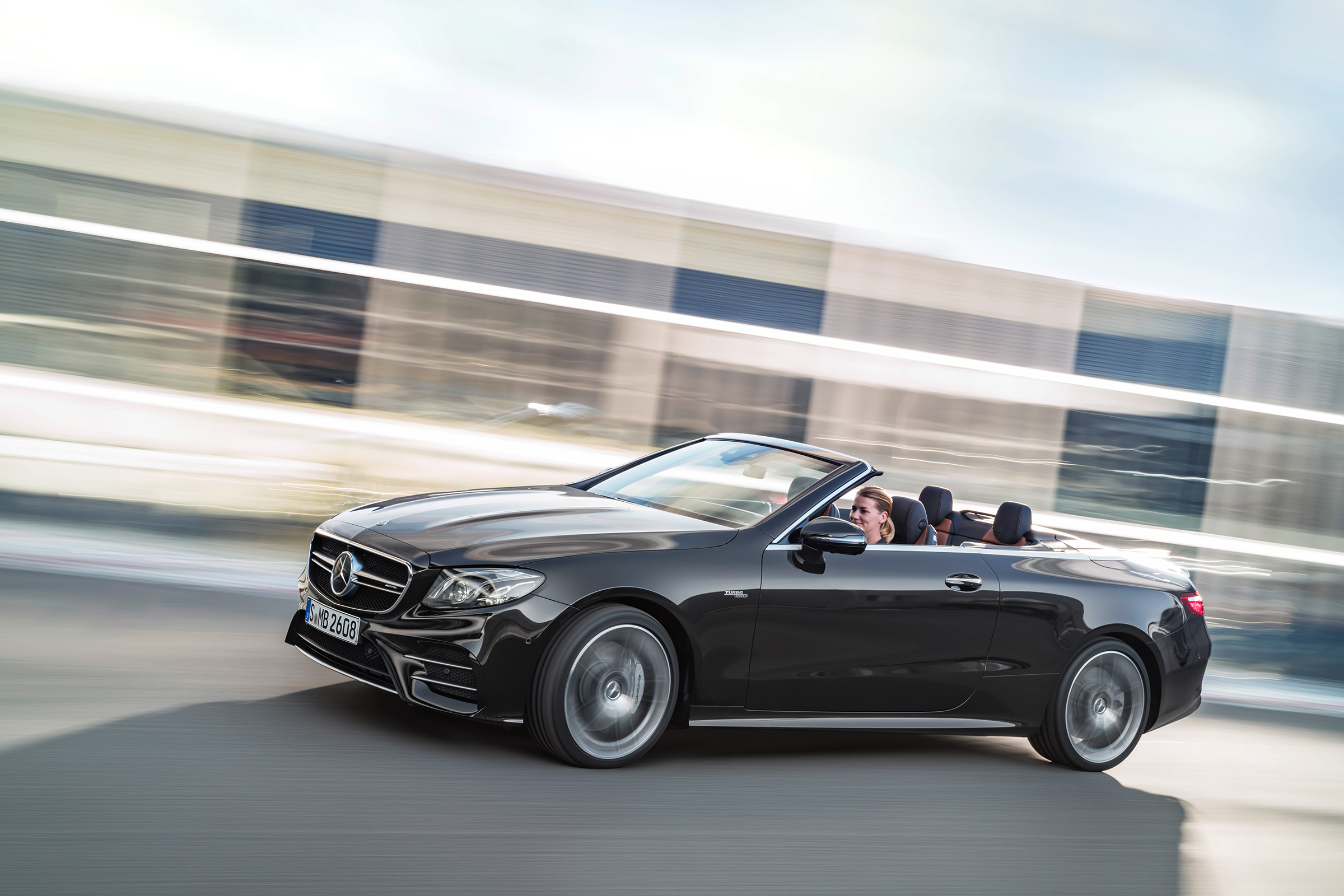 Mercedes-AMG E53 – cabriolet front quarter