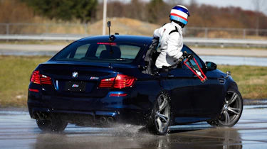 BMW M5 drift attempt - rear