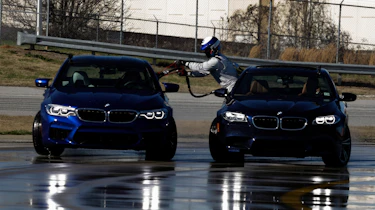 BMW M5 drift attempt - slide
