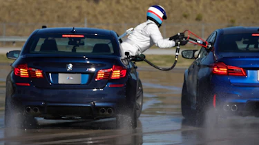 BMW M5 drift attempt - rear