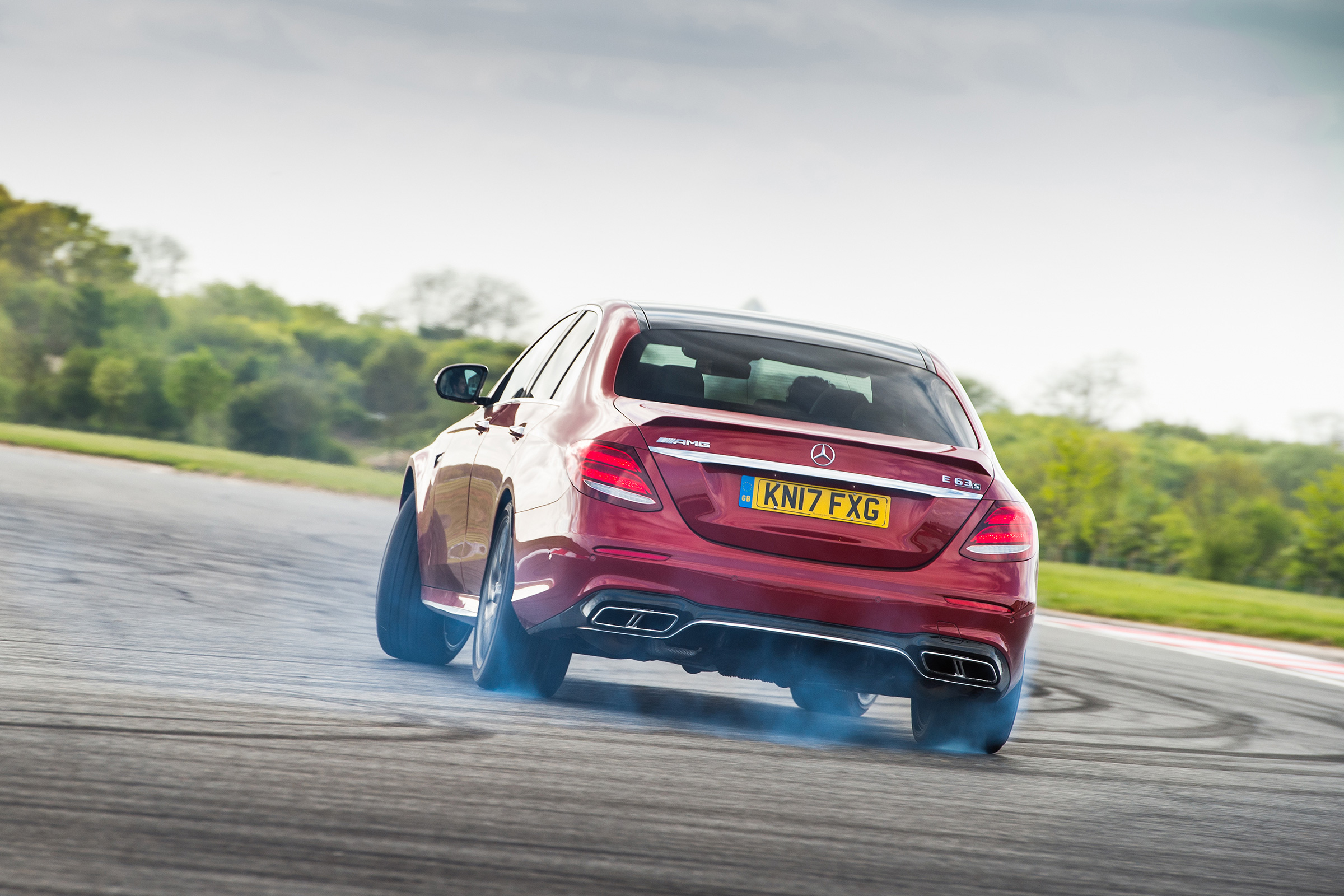 Mercedes-AMG E63 S – rear - on track