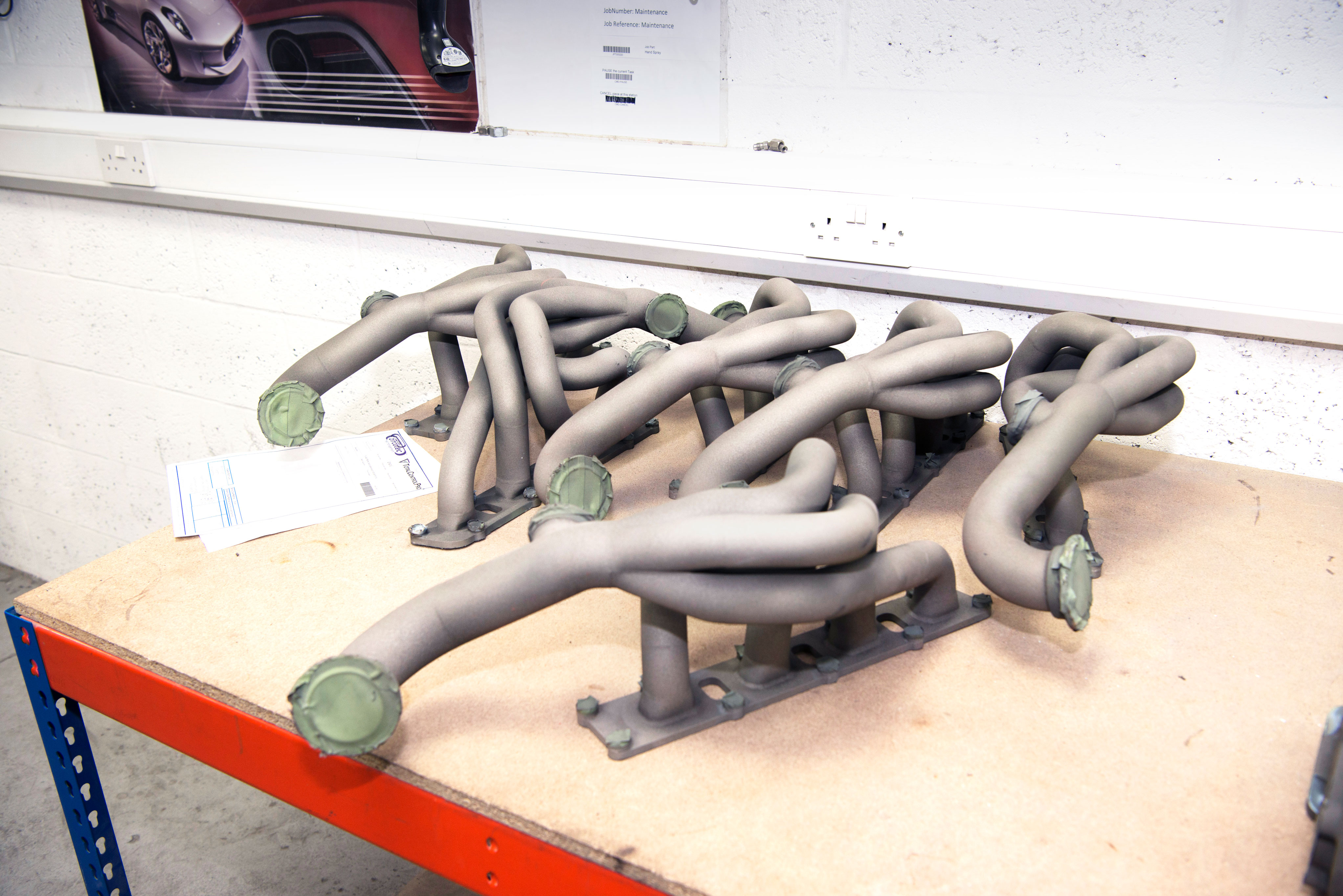 Zircotec bond coat applied to surface of exhaust manifold
