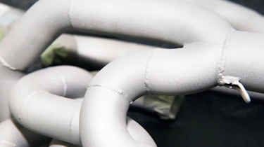 Sandblasted exhaust manifold