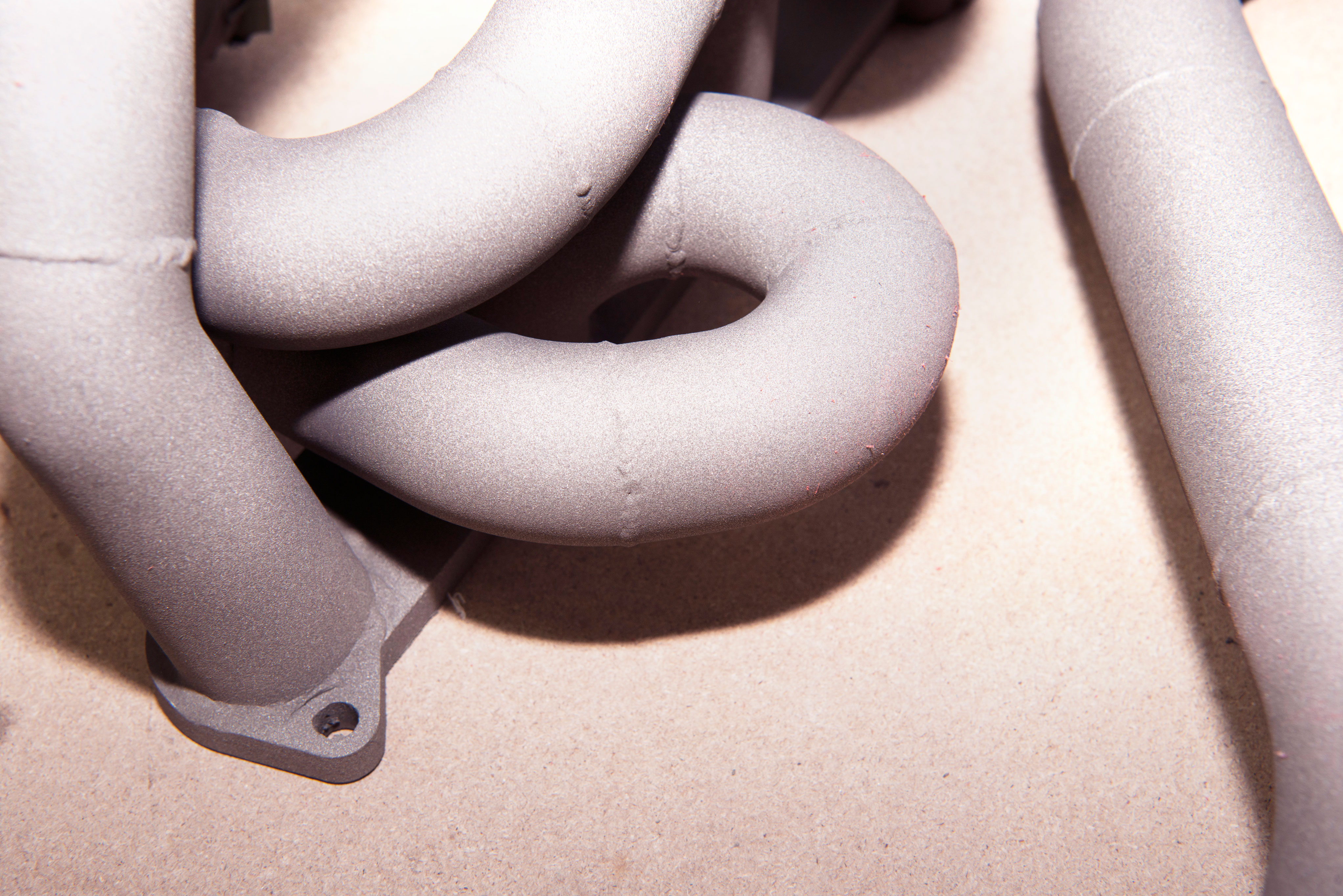 Zircotec bond coat applied to surface of exhaust manifold