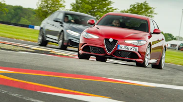 BMW M3 Competition Package & Alfa Romeo Giulia Quadrifoglio – on track