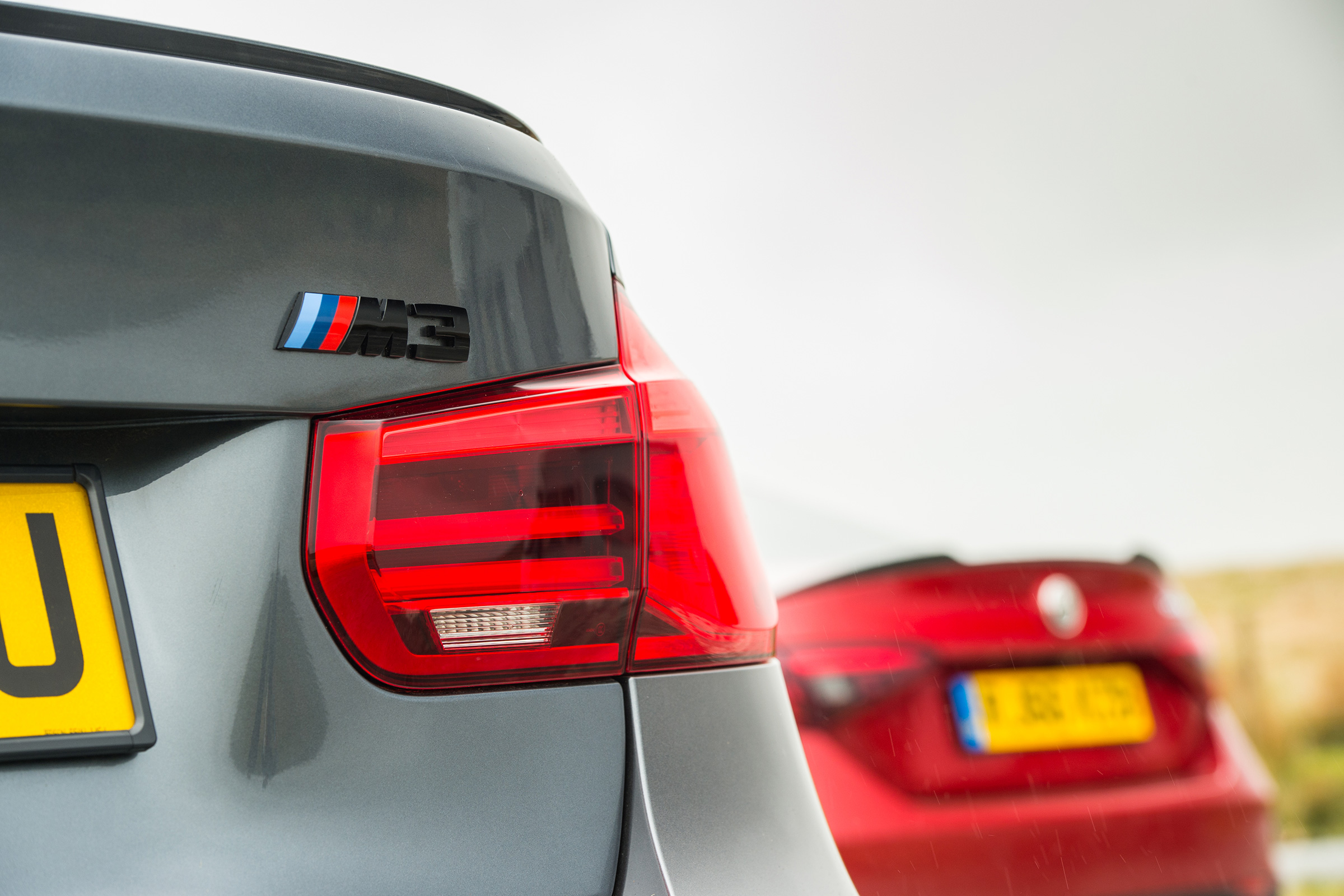 BMW M3 Competition Package &amp; Alfa Romeo Giulia Quadrifoglio – rear