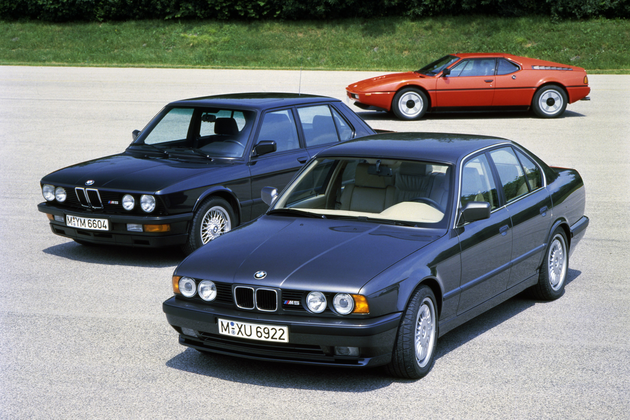 BMW M1, BMW M5 (E28), BMW M5 (E34)
