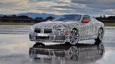 BMW 8 series official spy shots front static