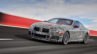 BMW 8 series official spy shots tracking