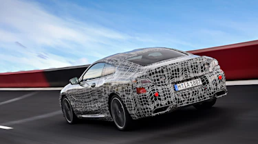 BMW 8 series official spy shots rear