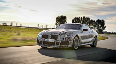 BMW 8 series official spy shots front