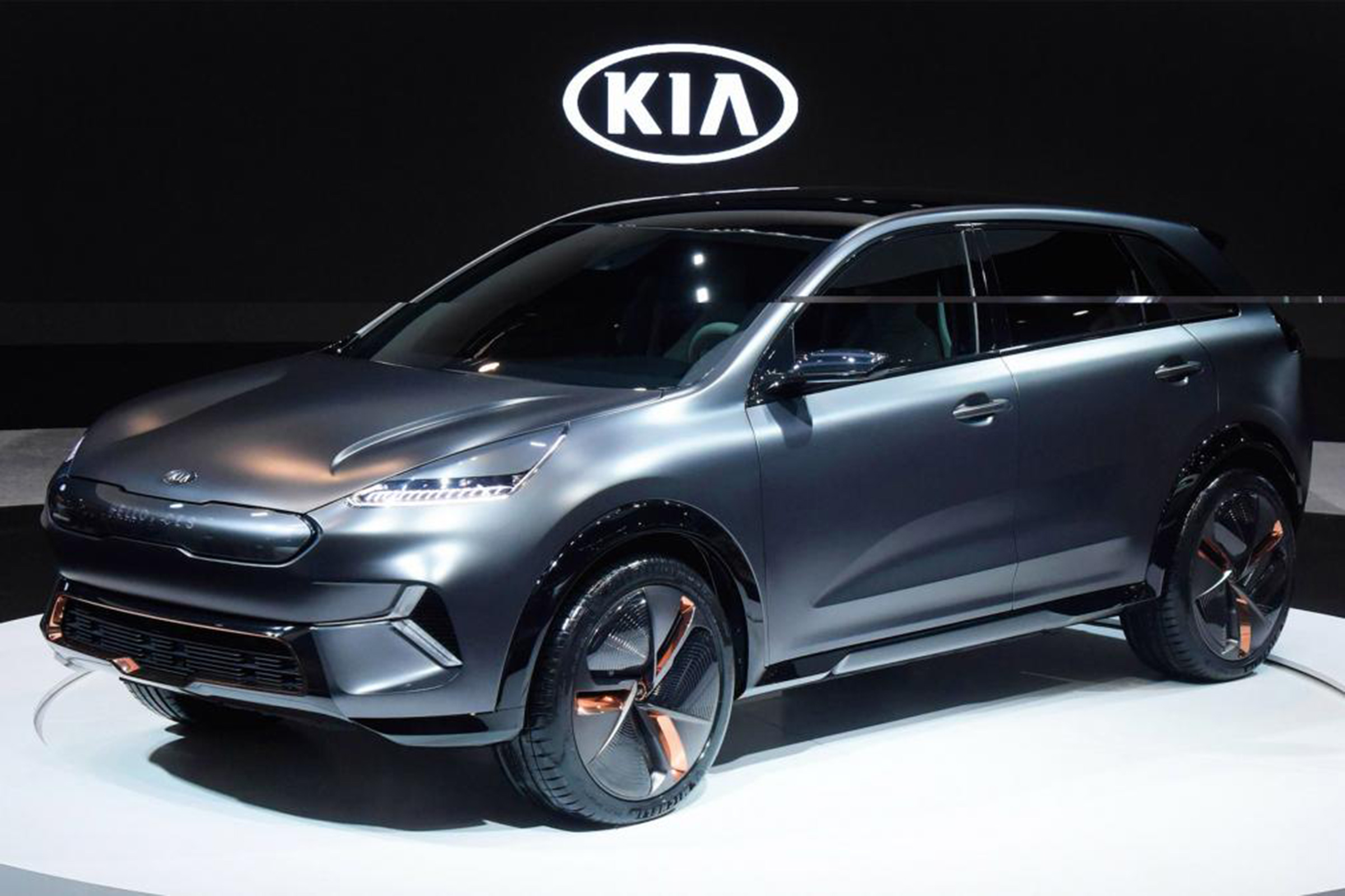 Kia Niro EV CES – front quarter